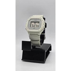 Casio W218HC-8AV, Chronograph Watch, Ivory Resin Band, Alarm, Illuminator